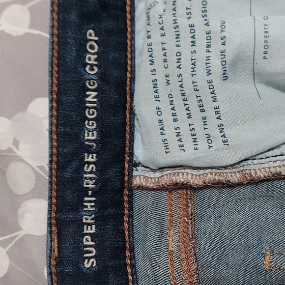 SOLD American Eagle Super High Waist Jegging Crop sz 4 - Picture 5 of 7